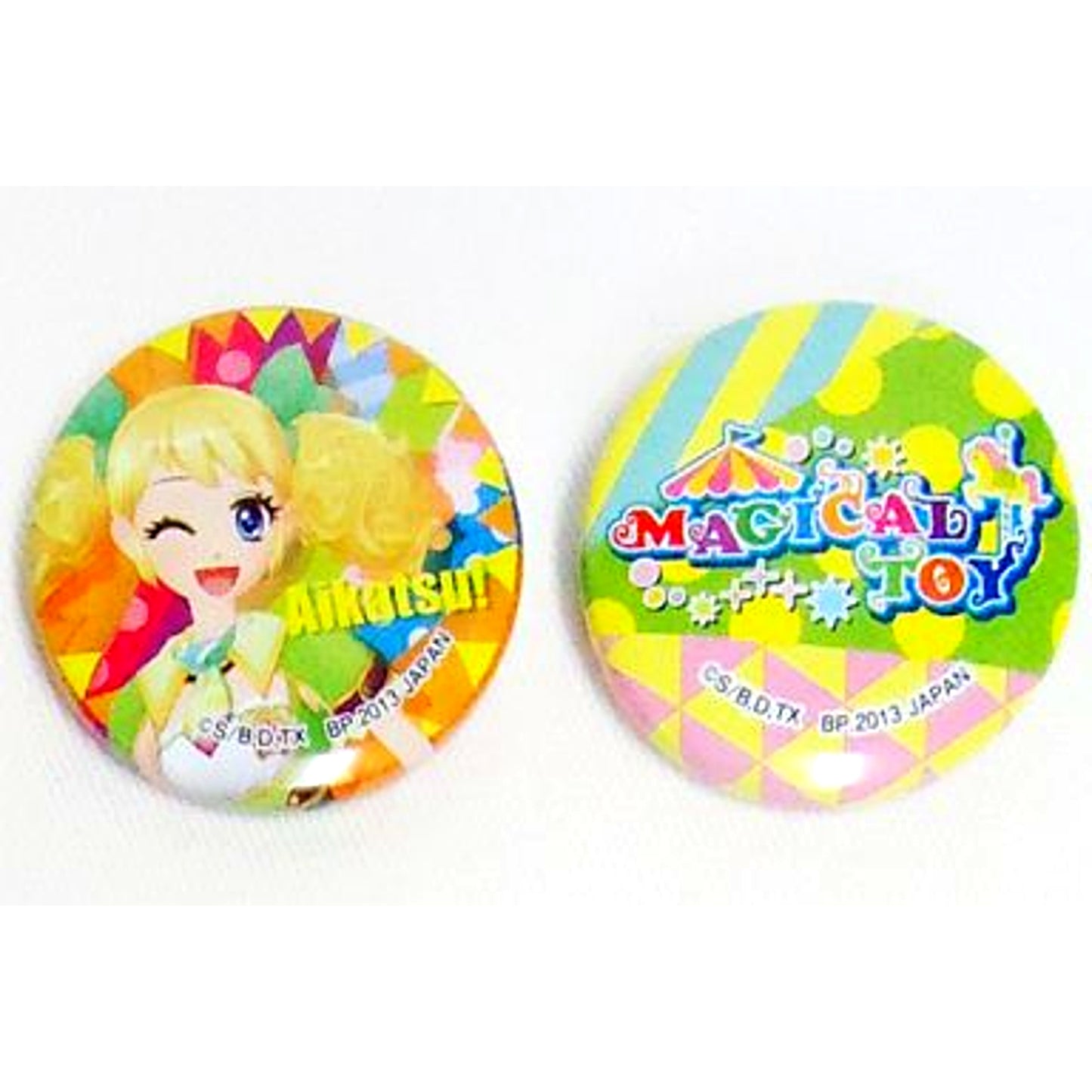 Kii Saegusa Badge - Set of 2 Ichiban Kuji Puchi Aikatsu Prize D [USED]