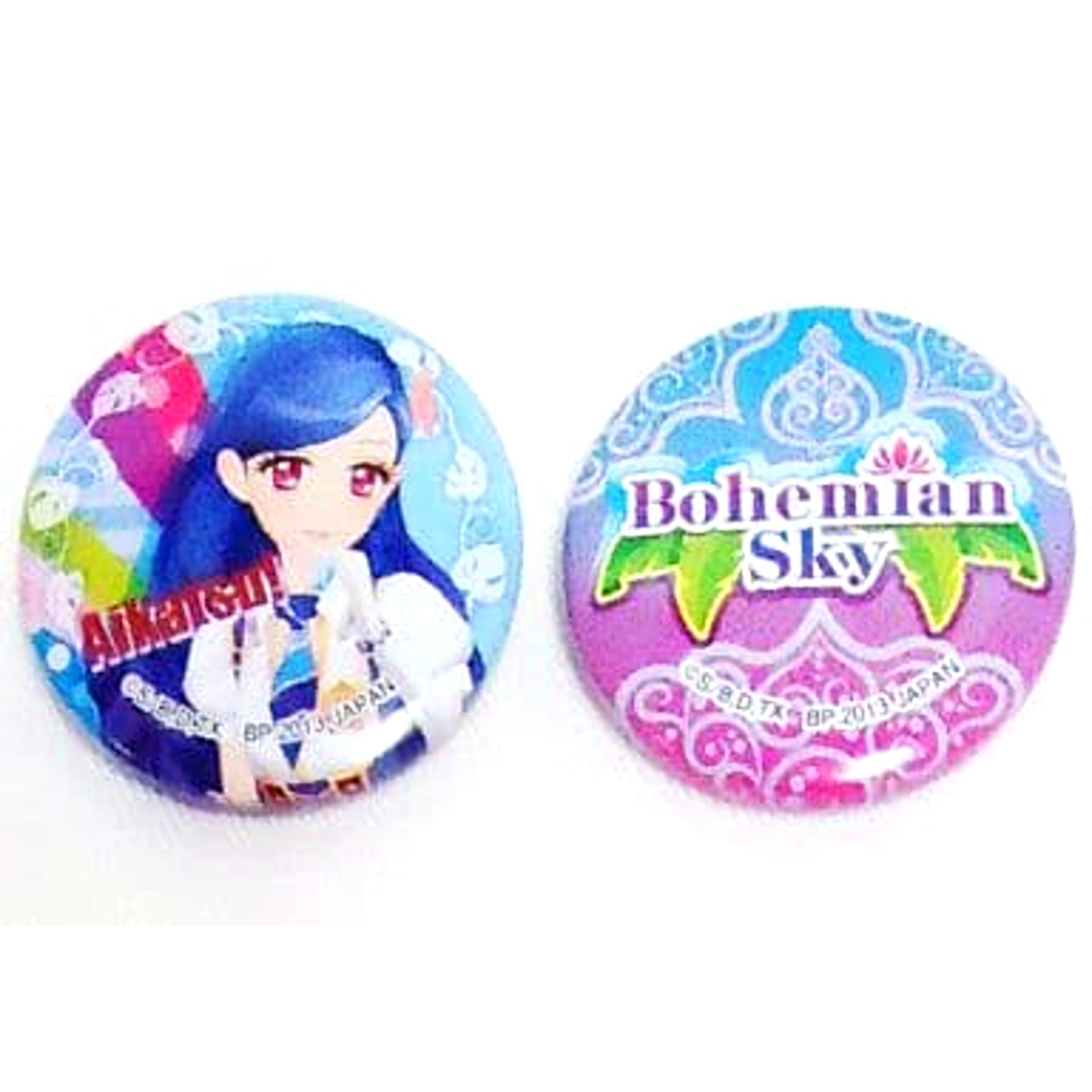 Aikatsu! Sora Kazesawa Set of 2 Ichiban Kuji Petit Button Prize D [USED]