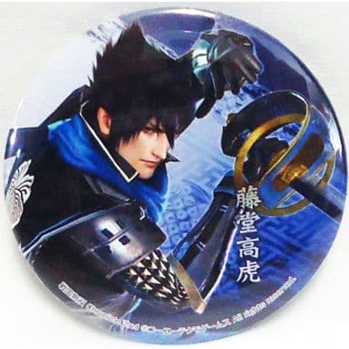 Samurai Warriors Takatora Todo Can Badge Kuji Voice Actor Mystery Gaiden Departure! Oath of Righteousness Limited Buttons [USED]