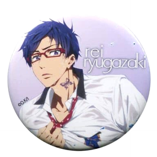 Free! Rei Ryugasaki Can Badge 5.7cm C85 Limited Tote Bag & Can Badge Set Included Buttons [USED]
