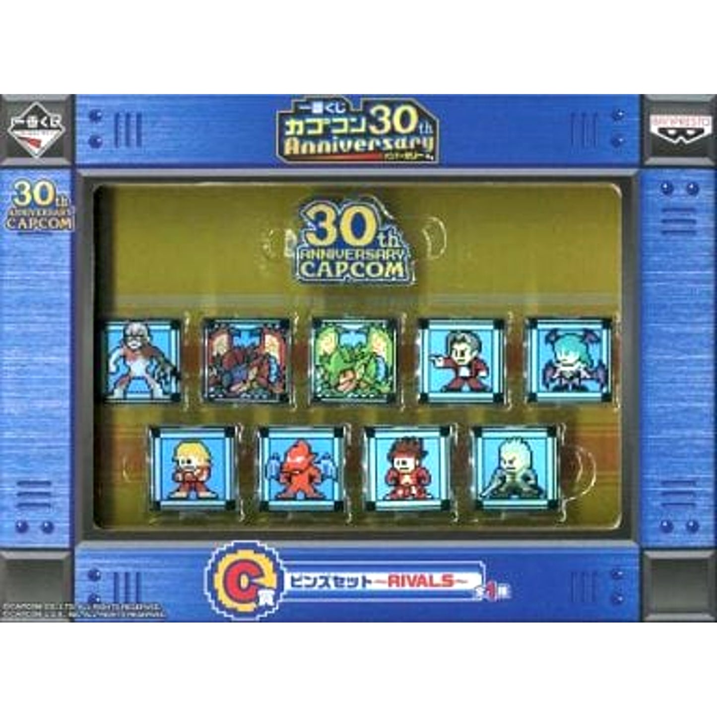 Rivals Ichiban Kuji Capcom 30th Anniversary Pins Set Prize C Set of 9 Pins [USED]