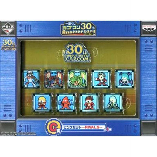Rivals Ichiban Kuji Capcom 30th Anniversary Pins Set Prize C Set of 9 Pins [USED]
