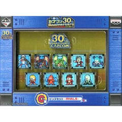 Rivals Ichiban Kuji Capcom 30th Anniversary Pins Set Prize C Set of 9 Pins [USED]