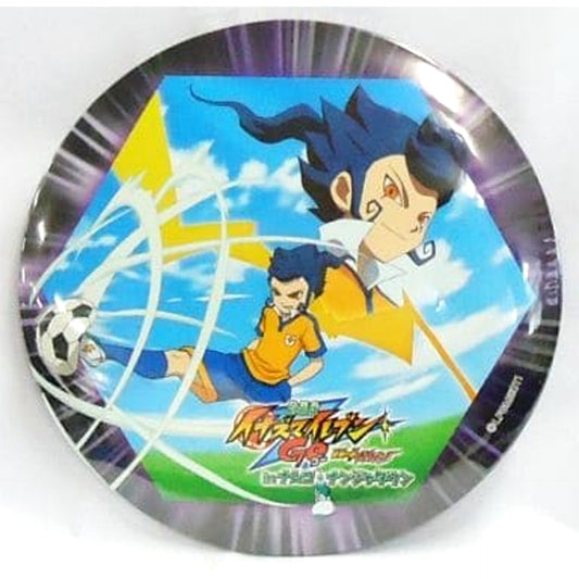 Inazuma Eleven GO: Kyukyoku no Kizuna Gurifon Tsurugi Kyosuke Extra Large Can Badge Namco Namja Town Limited Can Knockdown Mach Wind Prize Buttons [USED]