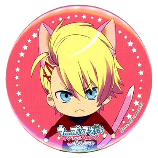 Sho Kurusu Uta no Prince Sama Maji Love 2000% In Namjatown Garapon Stand Shining Garapon Prize Great Can Badge [USED]