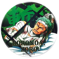 One Piece Zoro Cut Yakara Can Badge blue Buttons [USED]