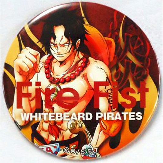 Portgas D. Ace Fire One Piece YAKARA Button BLUE [USED]