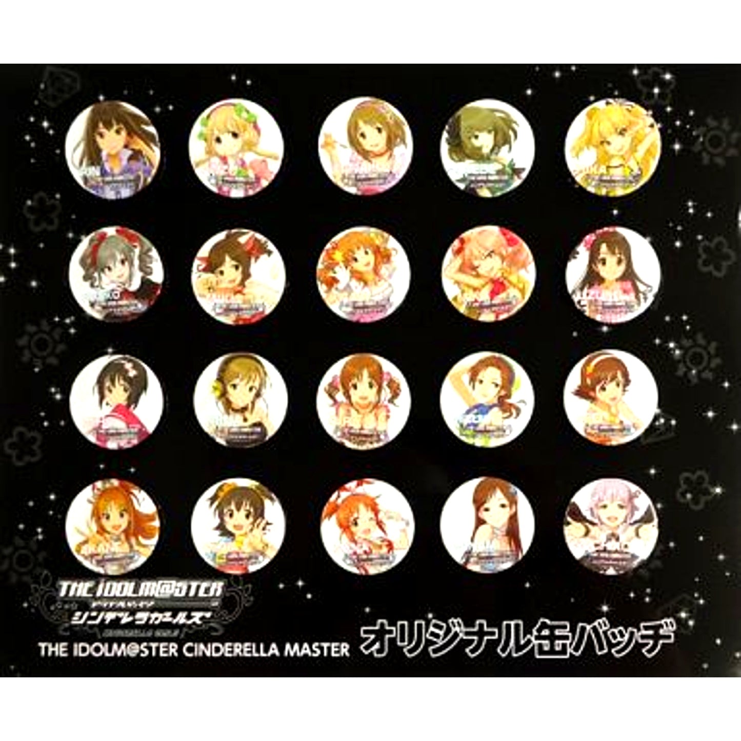 The Idolmaster Badge Set of 20 The Idolmaster Masters of Idol World 2014 [USED]