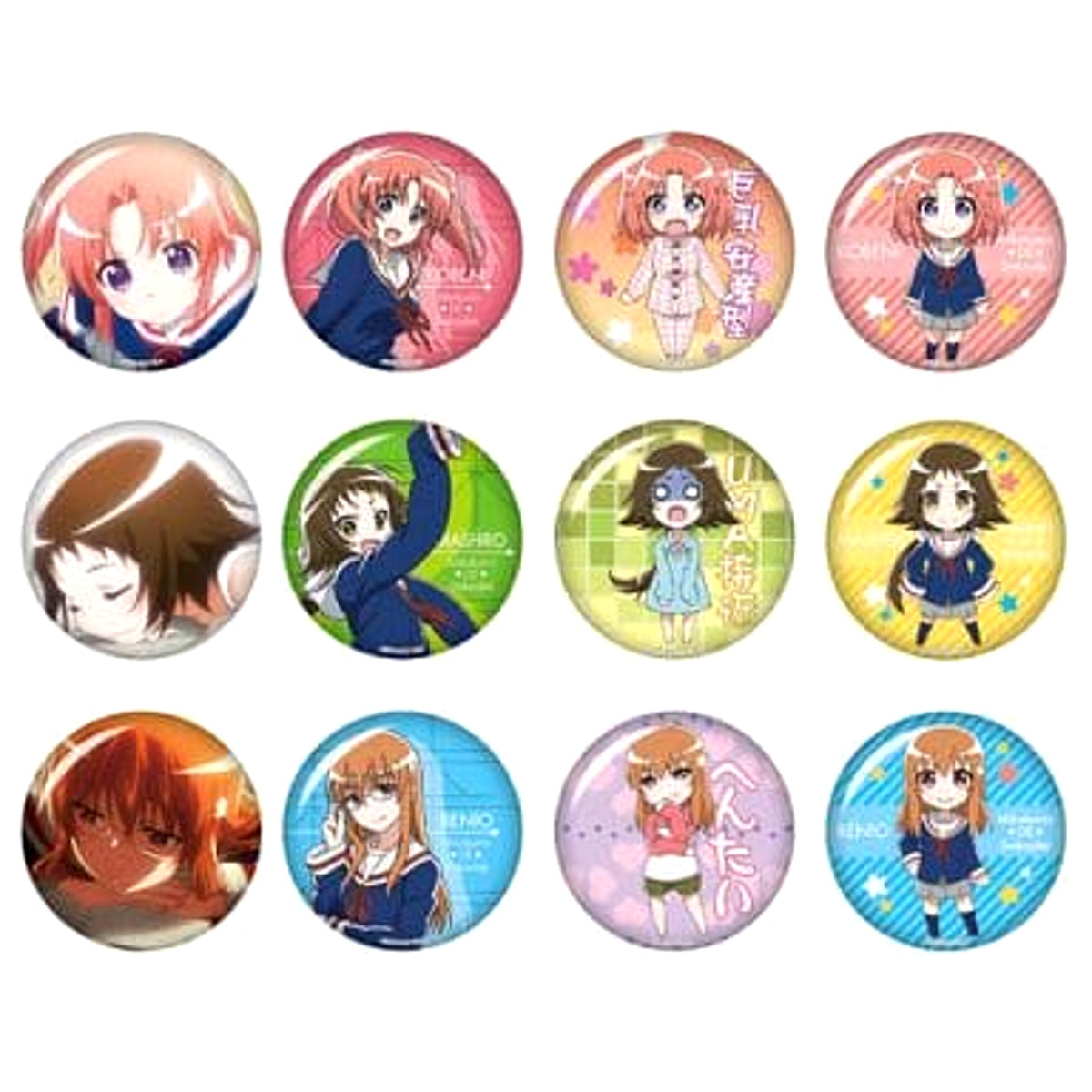 Engaged to the Unidentified Kobeni Yonomori & Others Trading Can Badge All 12 Types Set Buttons [USED]