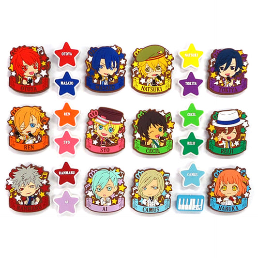Uta no Prince Sama: Maji Love 2000% Otoya Ittoki & Others Ichiban Kuji Rubber Pin Set Set of 2 Prize J All 12 Types Set Pins [USED]