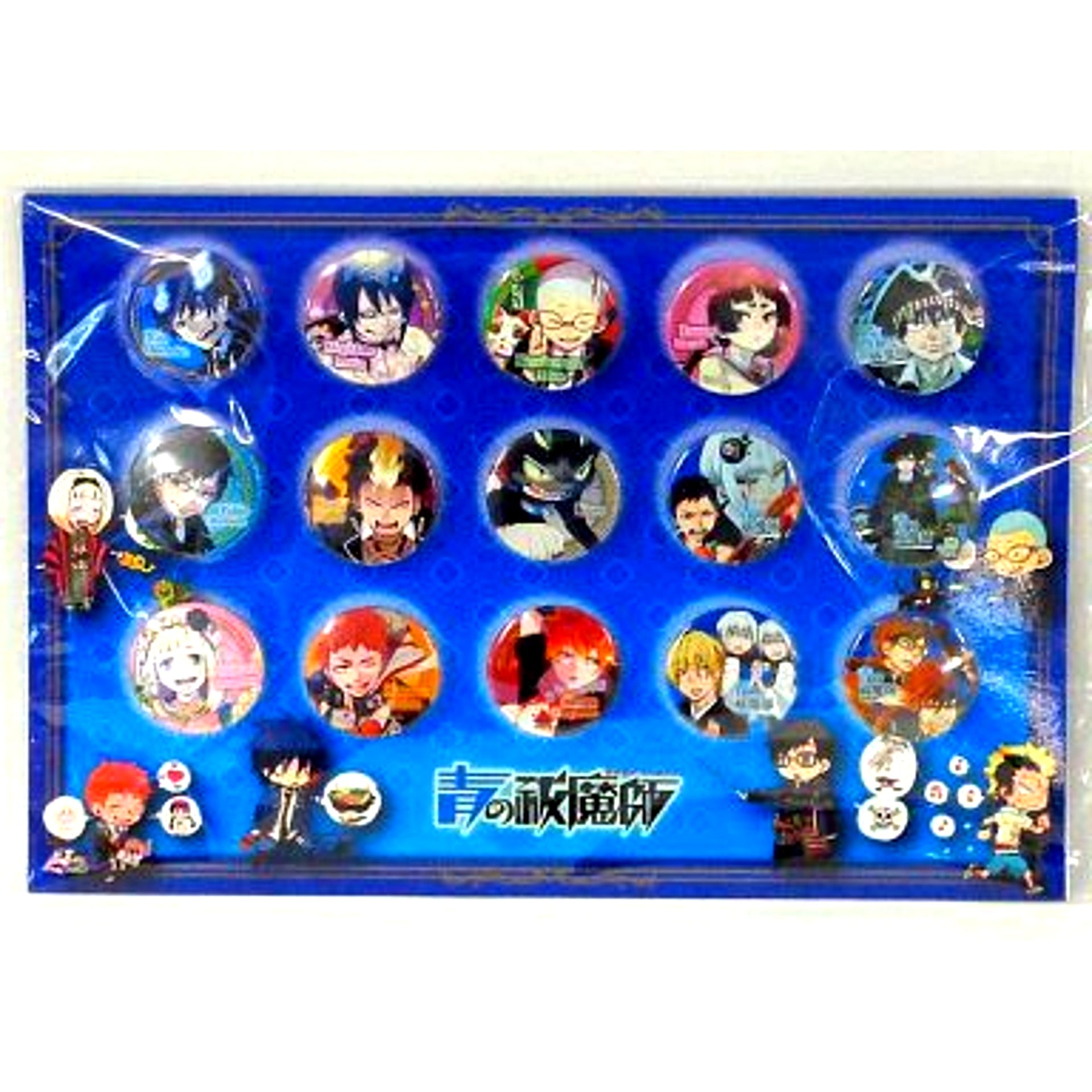 Set of 15 Blue Exorcist Button Set Jump Festa 2013 Goods [USED]