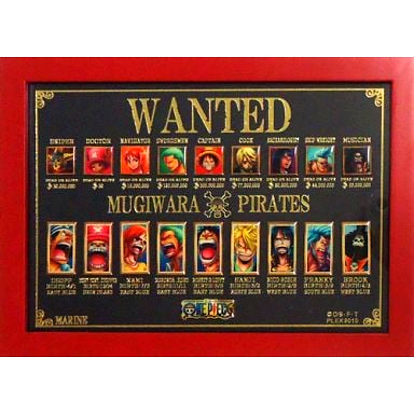 One Piece WANTED & SPIRITS Pin Badge Collection [USED]