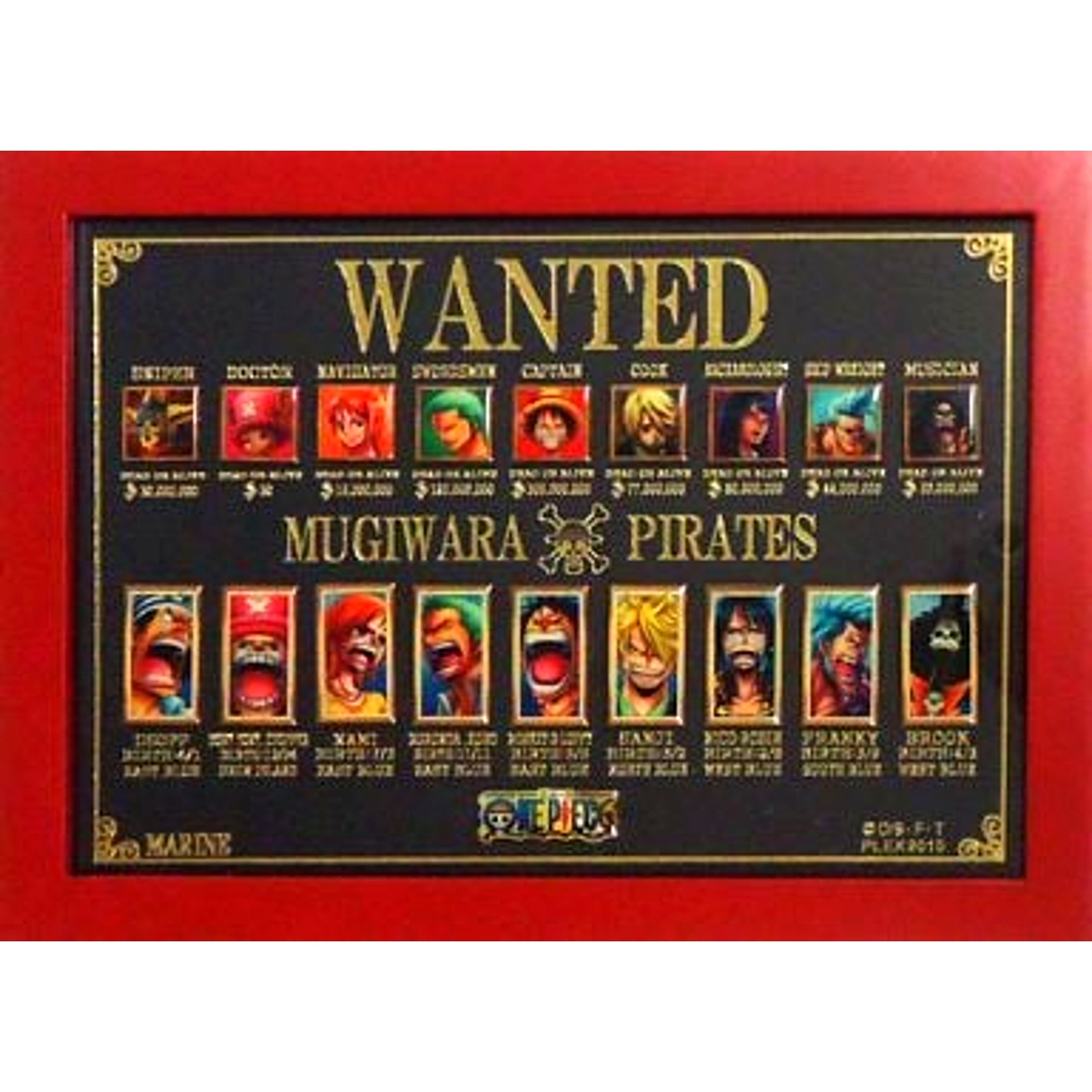 One Piece WANTED & SPIRITS Pin Badge Collection [USED]
