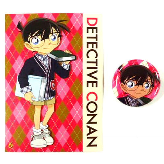 6 Conan Student Style Ver. Detective Conan Button Collection Characters Selection Vol.1 Full of Conan [USED]
