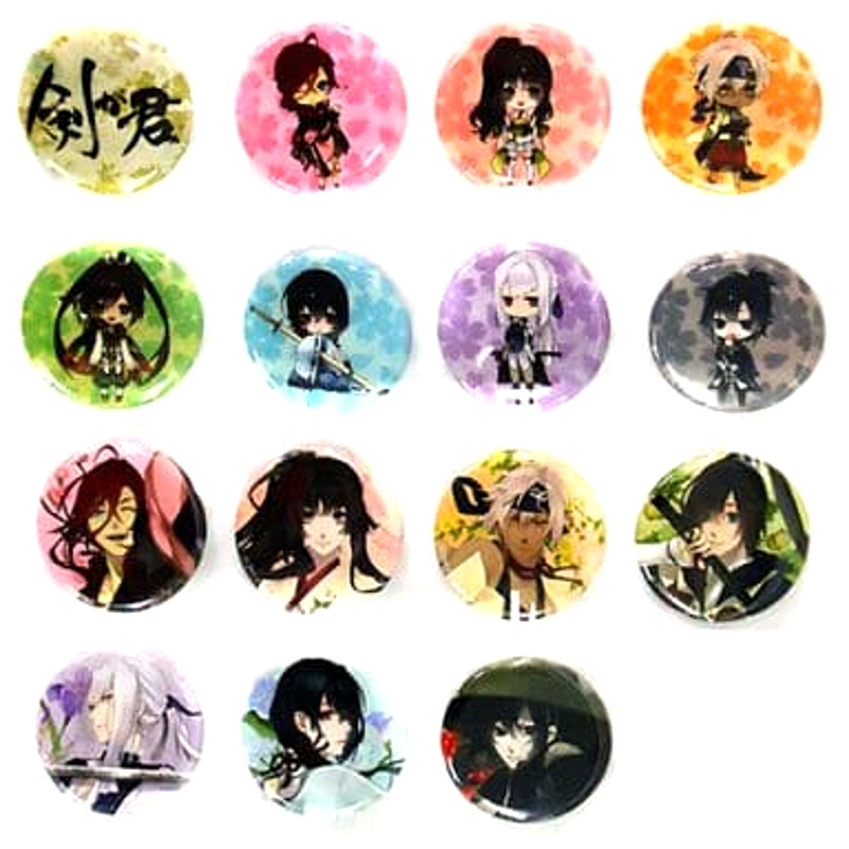 Ken ga Kimi Kayo & Others AGF 2013 Limited All 15 Types Set Buttons [USED]