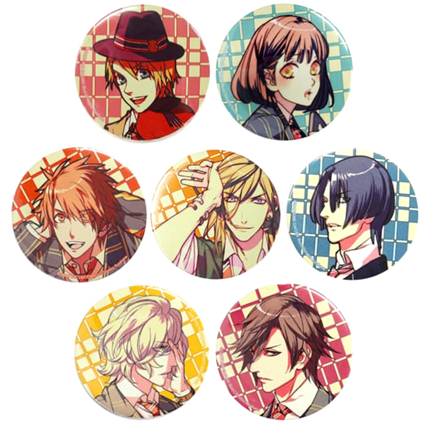 Uta no Prince Sama Otoya Ittoki & Others Trading Can Badge History Vol.1 SHINING STORE Limited All 7 Types Set Buttons [USED]