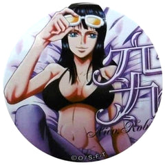 One Piece Nico Robin Kyuu Yakara Can Badge Pink&Gold Buttons [USED]