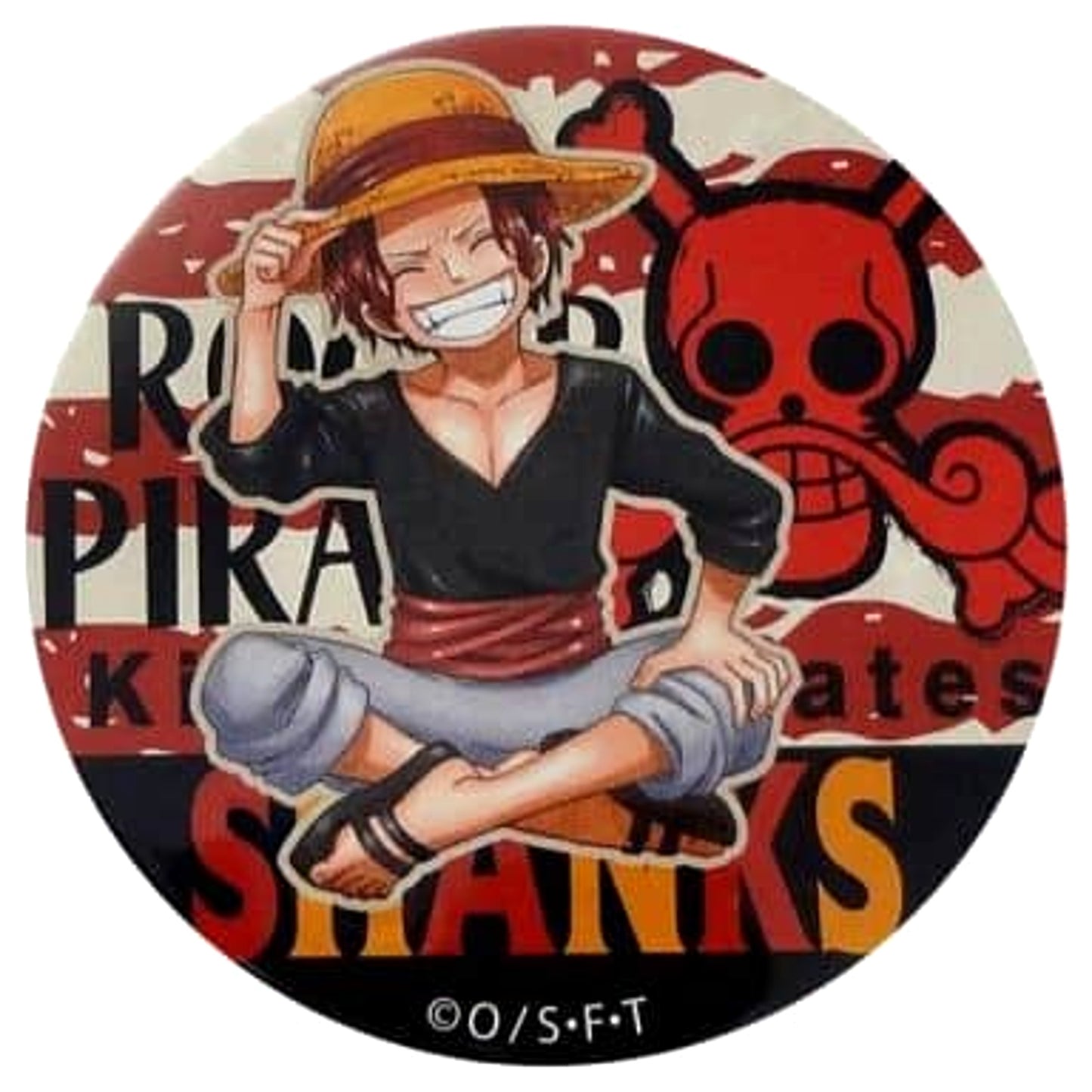Shanks Boyhood One Piece Yakara Yakara Button Yellow Straw Store Limited [USED]