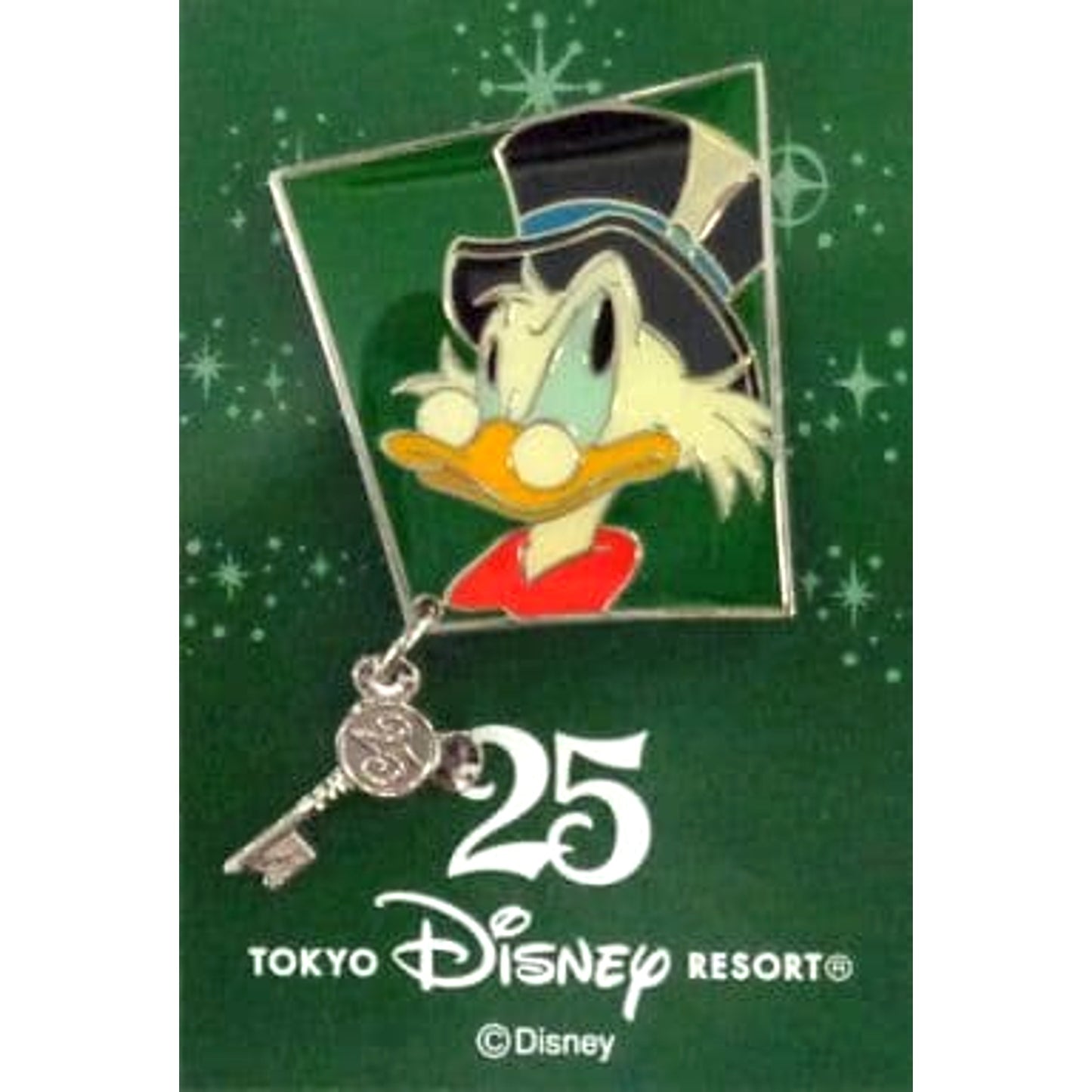 Scrooge McDuck Disney Tokyo Disney Resort 25th Anniversary Visitor Distribution Item Original Pin [USED]