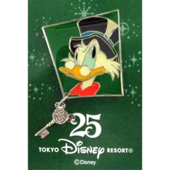 Scrooge McDuck Disney Tokyo Disney Resort 25th Anniversary Visitor Distribution Item Original Pin [USED]