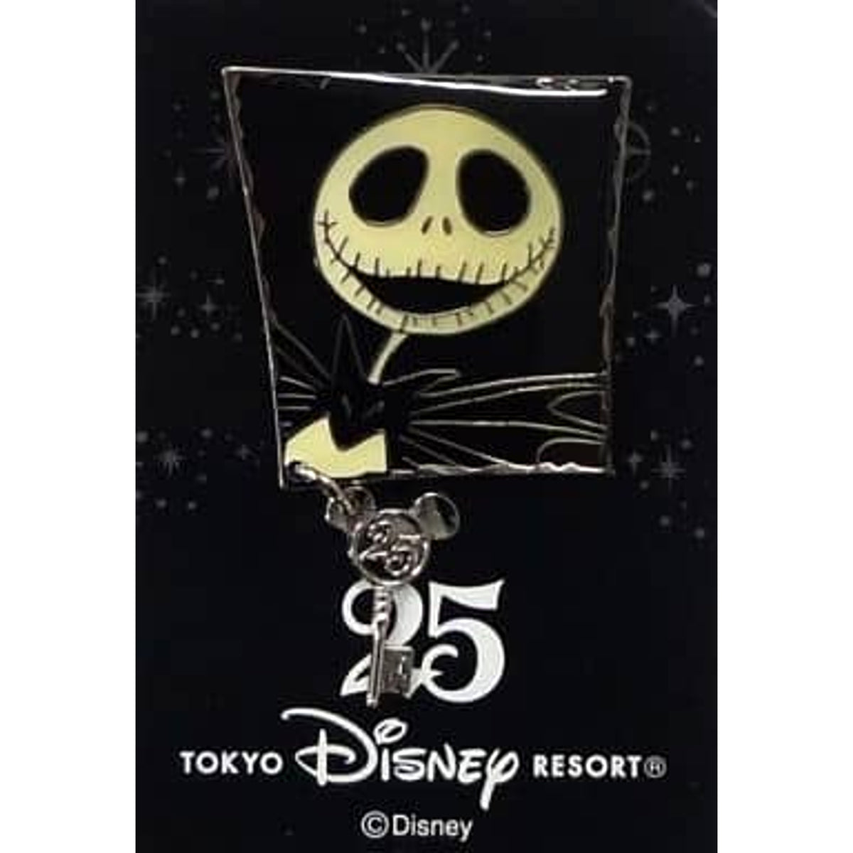 The Nightmare Before Christmas Jack Skellington Original Pin Tokyo Disney Resort Limited 25th Anniversary Commemorative Items Distributed to Visitors Pins [USED]