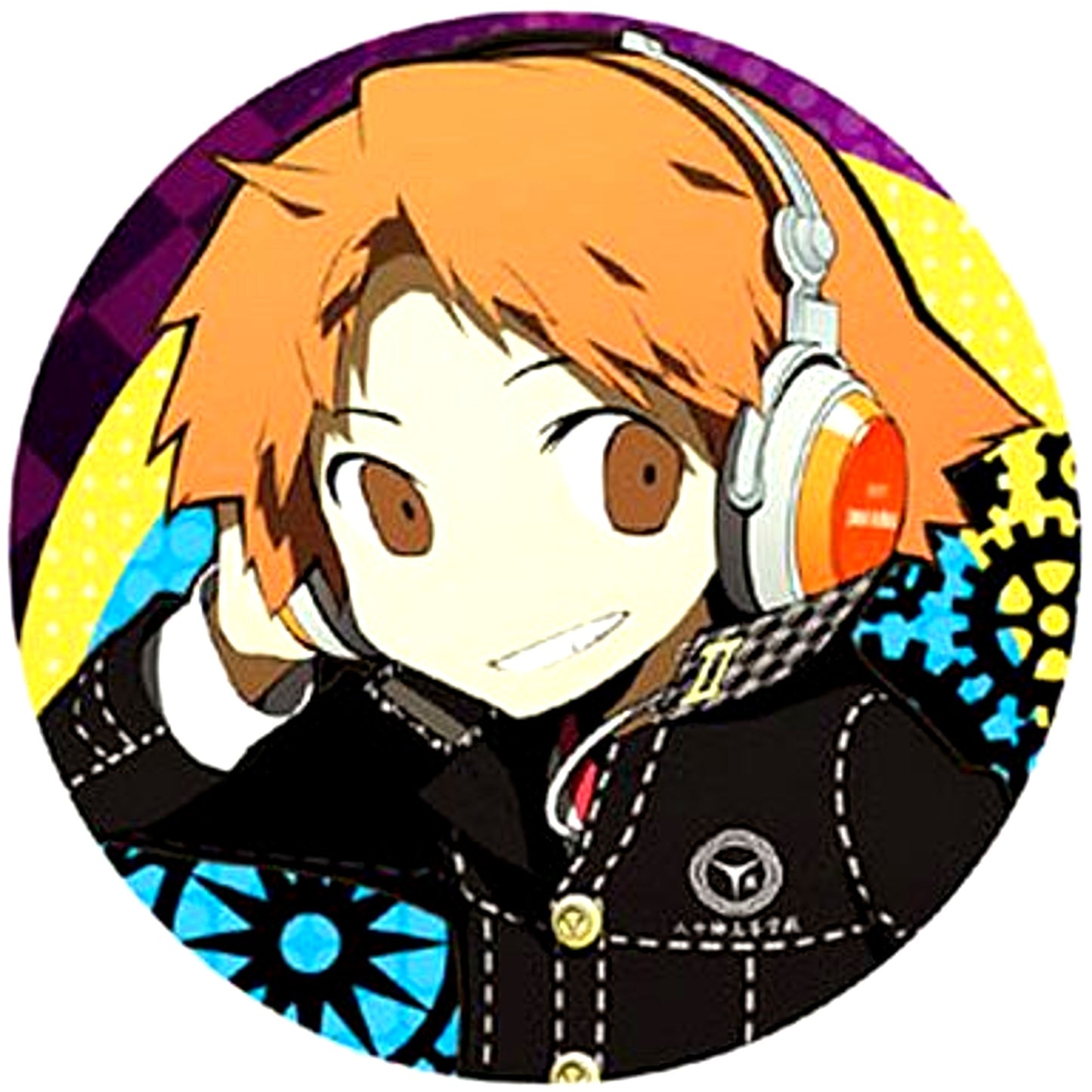 Yosuke Hanamura Persona Q Shadow of the Labyrinth Button [USED]
