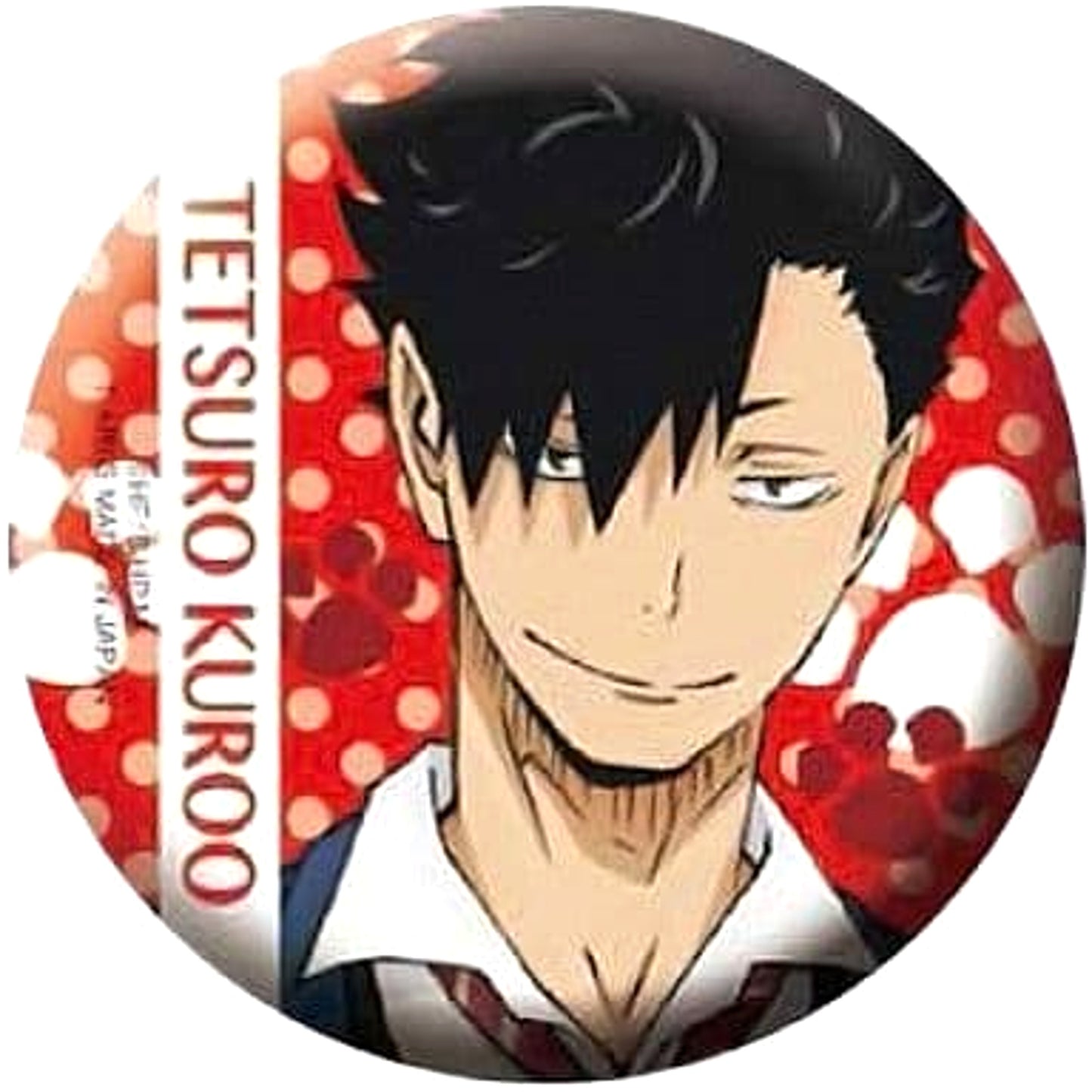 Haikyu!! Tetsuro Kuroo Trading Can Badge Buttons [USED]