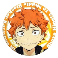 Haikyu!! Shoyo Hinata Shyness Ichiban Omikuji Can Badge Buttons [USED]