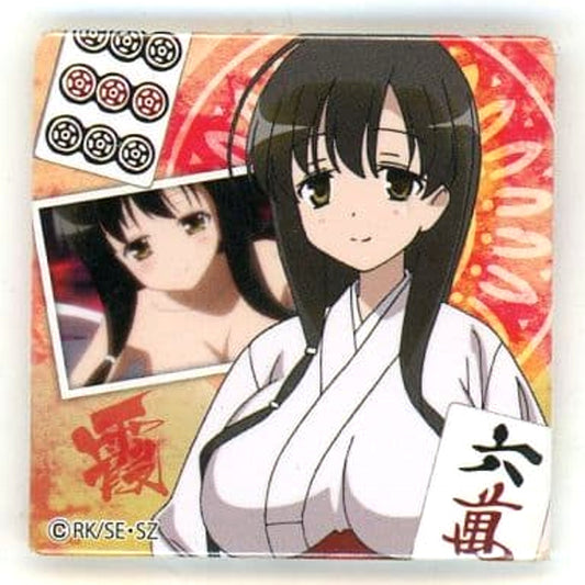 Saki: The Nationals Kasumi Iwato Square Can Badge GEO Limited Buttons [USED]