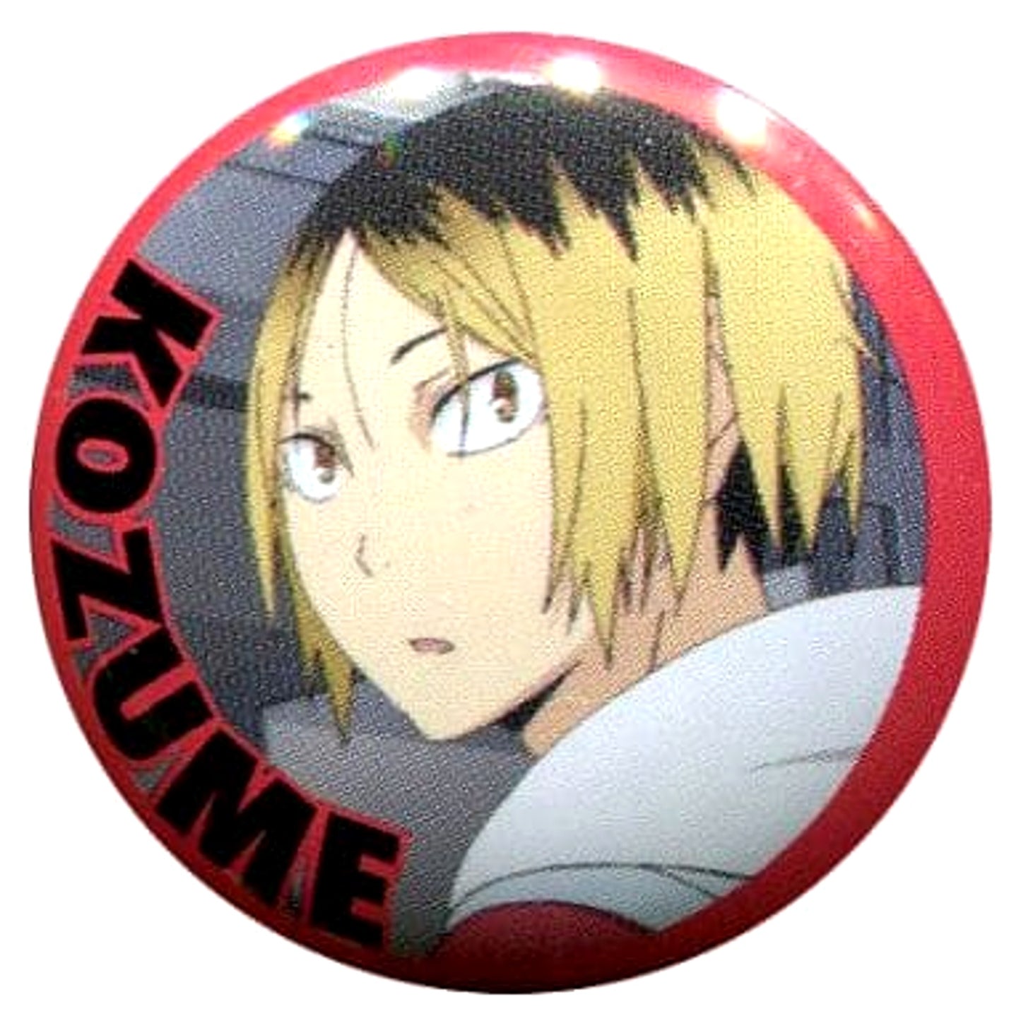 Kenma Kozume Scene Photo A Text Color Black Haikyu!! Chara Badge Collection Rival School Ver. [USED]