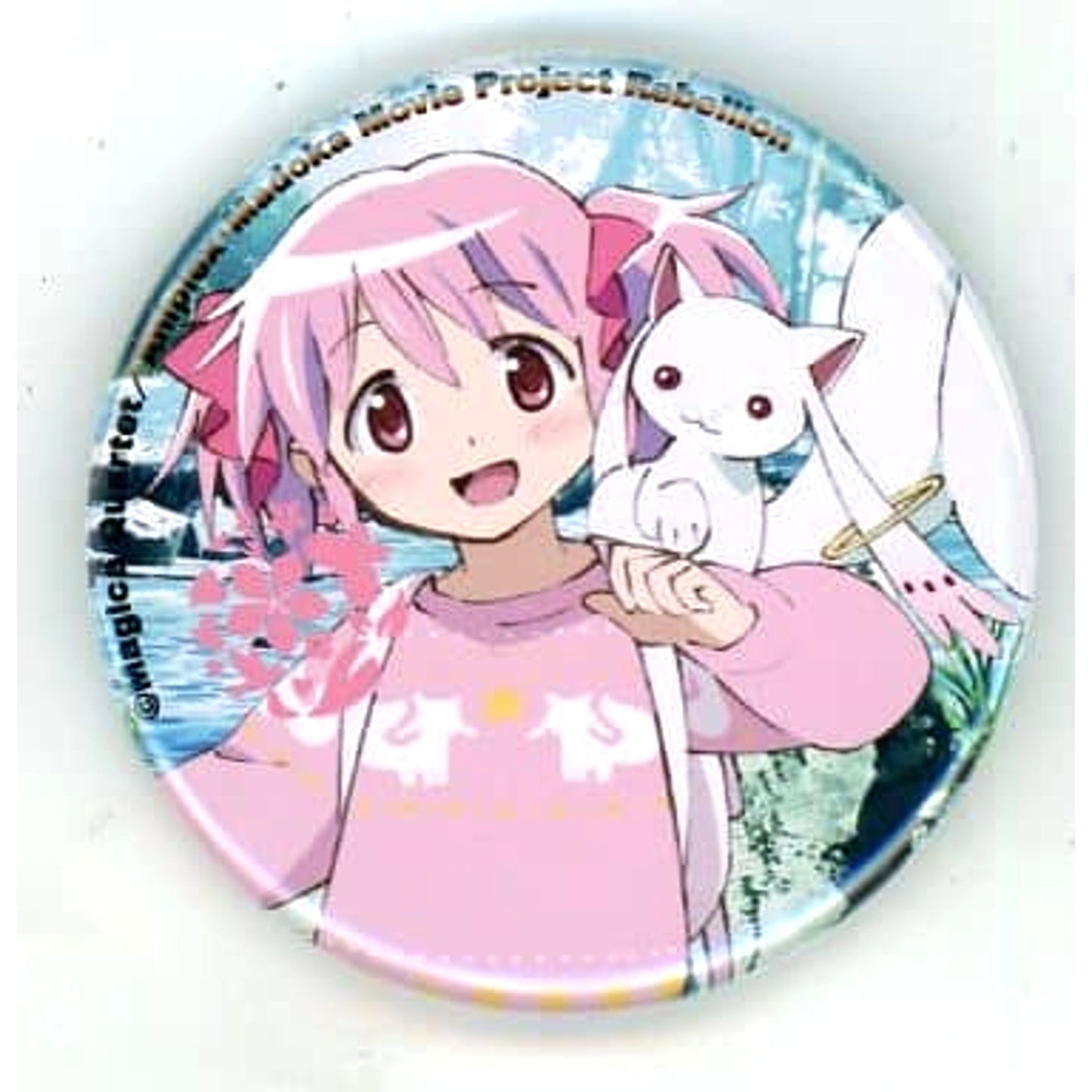 Puella Magi Madoka Magica The Movie Rebellion Madoka Kaname Can Badge Earth Music & Ecology Japan Label Limited Buttons [USED]
