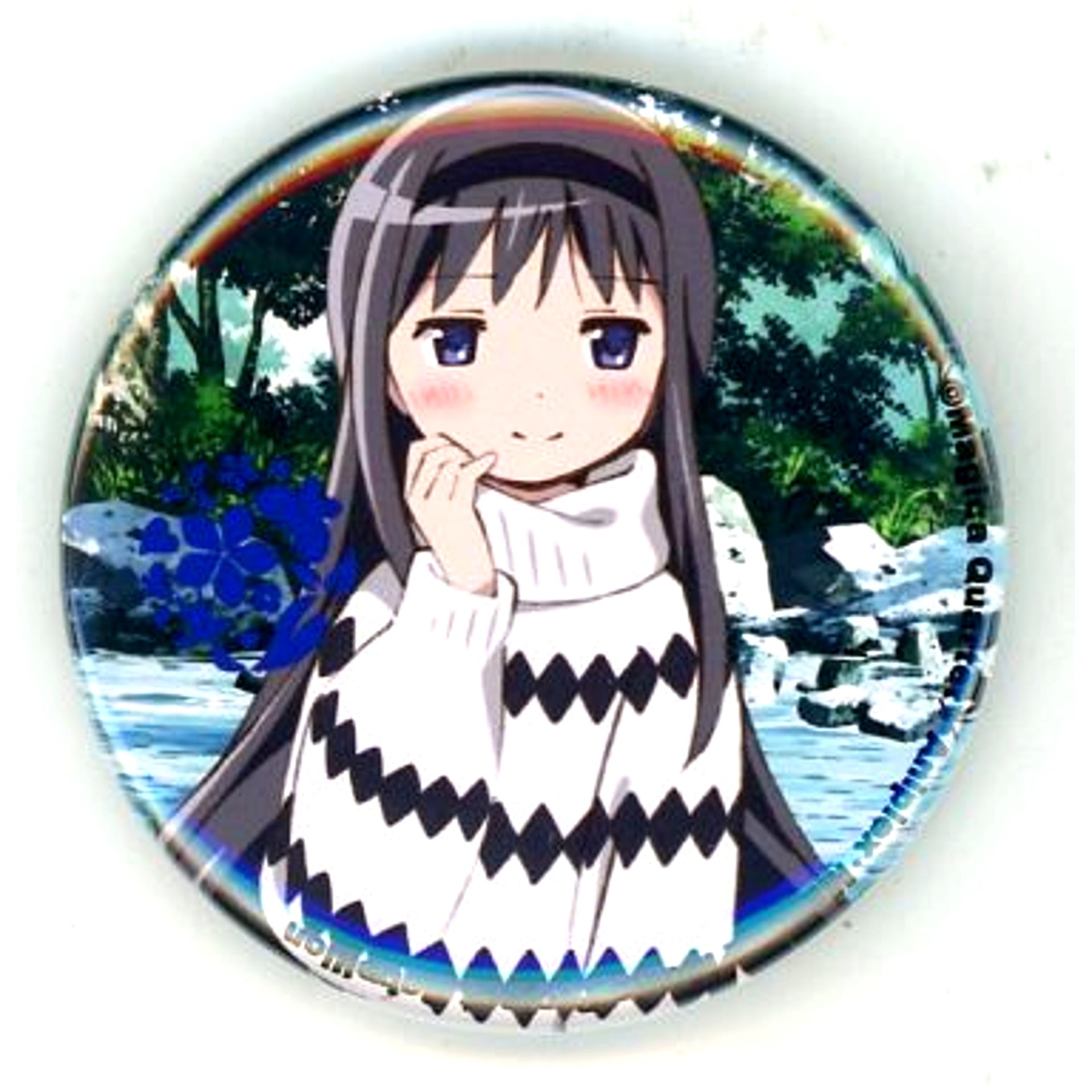 Homura Akemi Button Puella Magi Madoka Magica The Movie Rebellion x earth music & ecology Japan Label [USED]