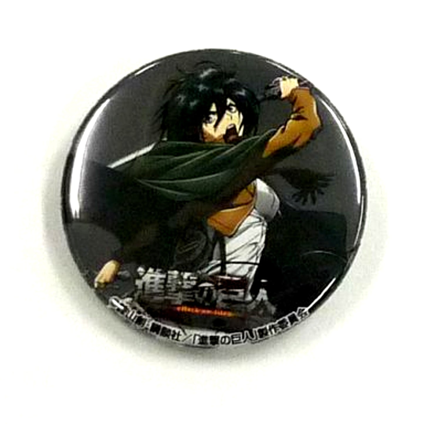 Mikasa Ackerman - Black Attack on Titan Badge 2nd Kyoji Asano Exhibition Goods [USED]