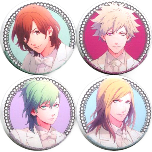 Reiji Kotobuki & Ranmaru Kurosaki & Ai Mikaze & Camus Uta no Prince Sama Quartet Idol Song 5 Types of CDs Bunkyodo Whole Volume Purchase Privilege 4 Types Set Can Badge [USED]