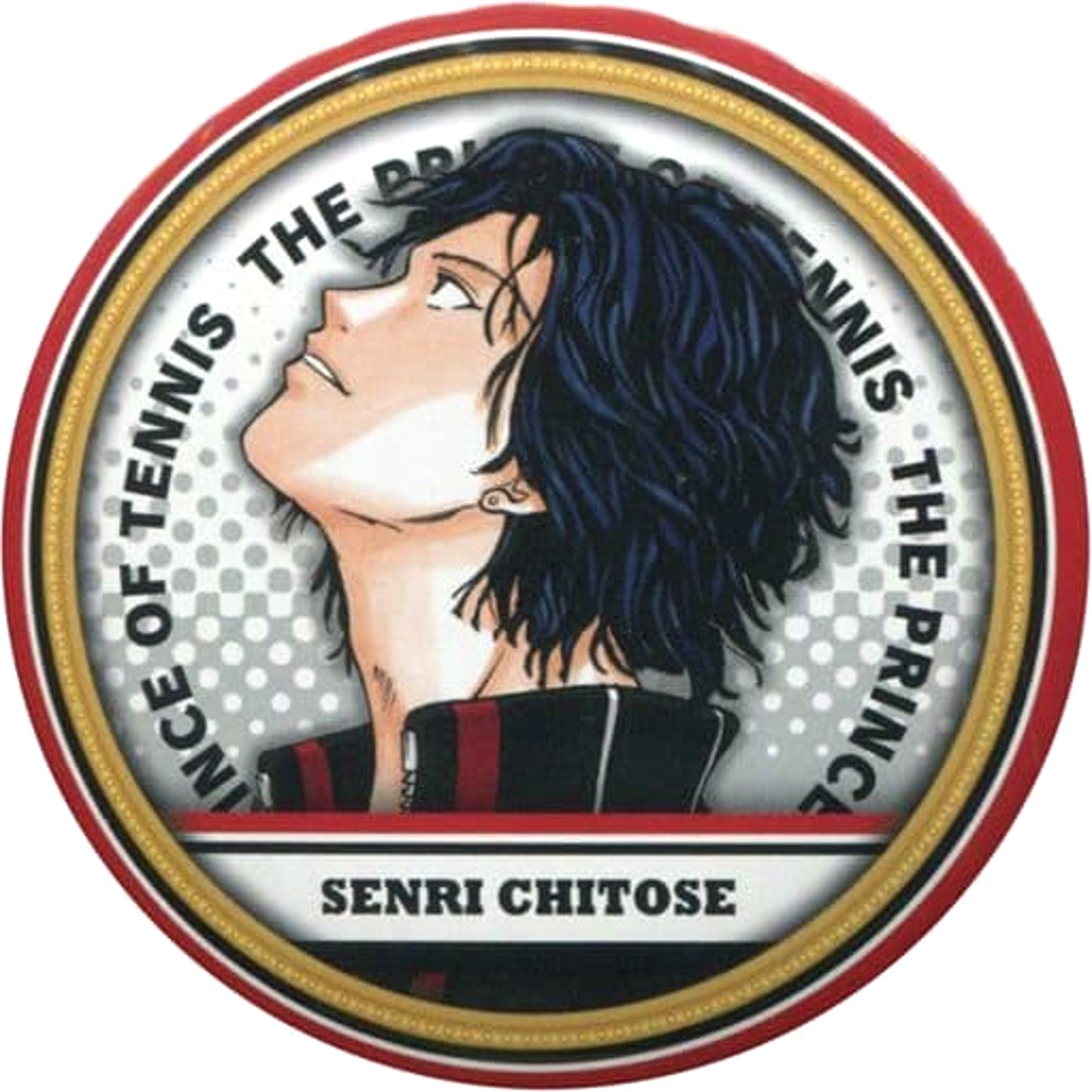 The New Prince of Tennis Senri Chitose Collection Can Badge Jump Shop Limited Buttons [USED]