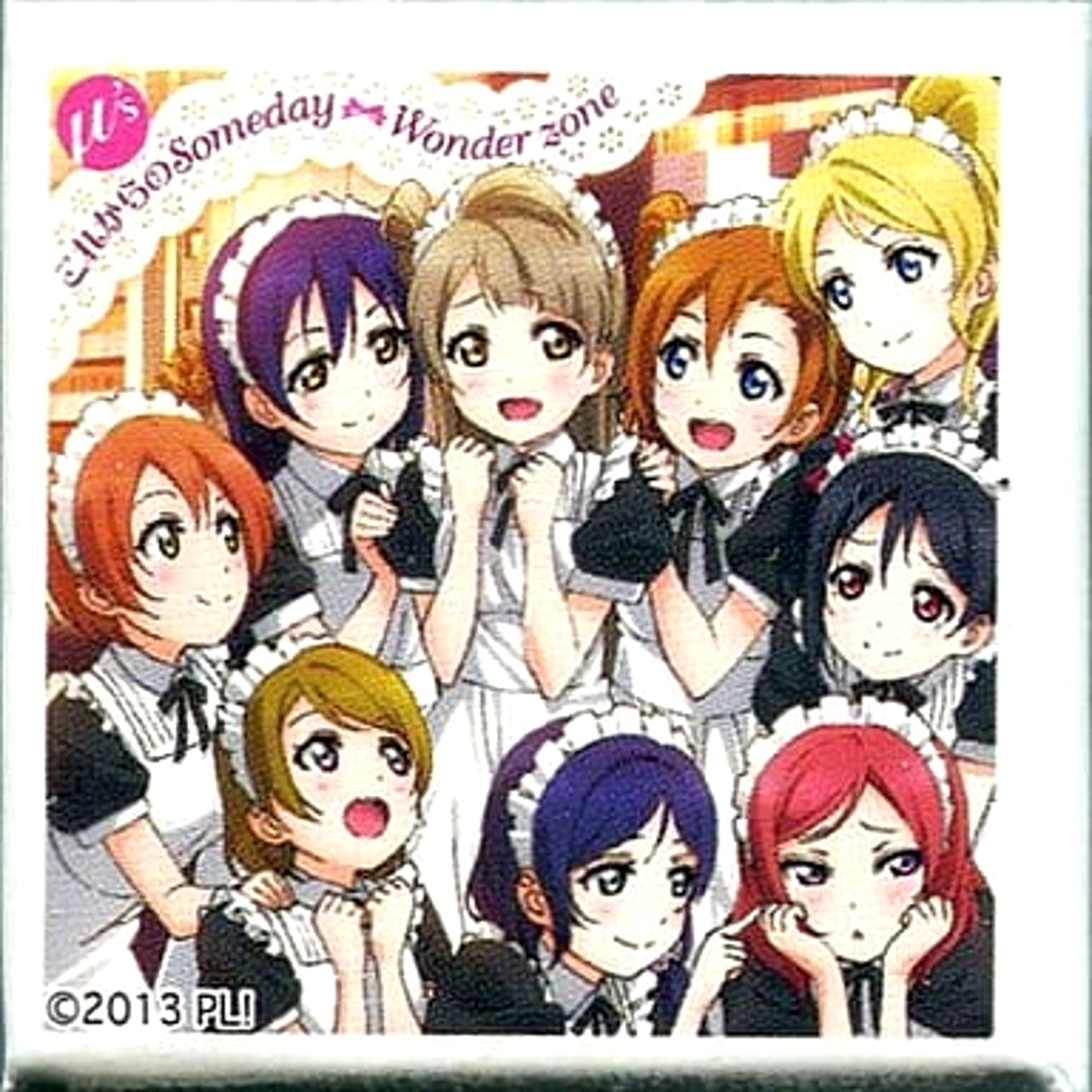 Love Live! Korekara no Someday / Wonder Zone Pattern Square Can Badge Gacha M's Go Go! Lovelive! 2015 Dream Sensation! Ver. Buttons [USED]