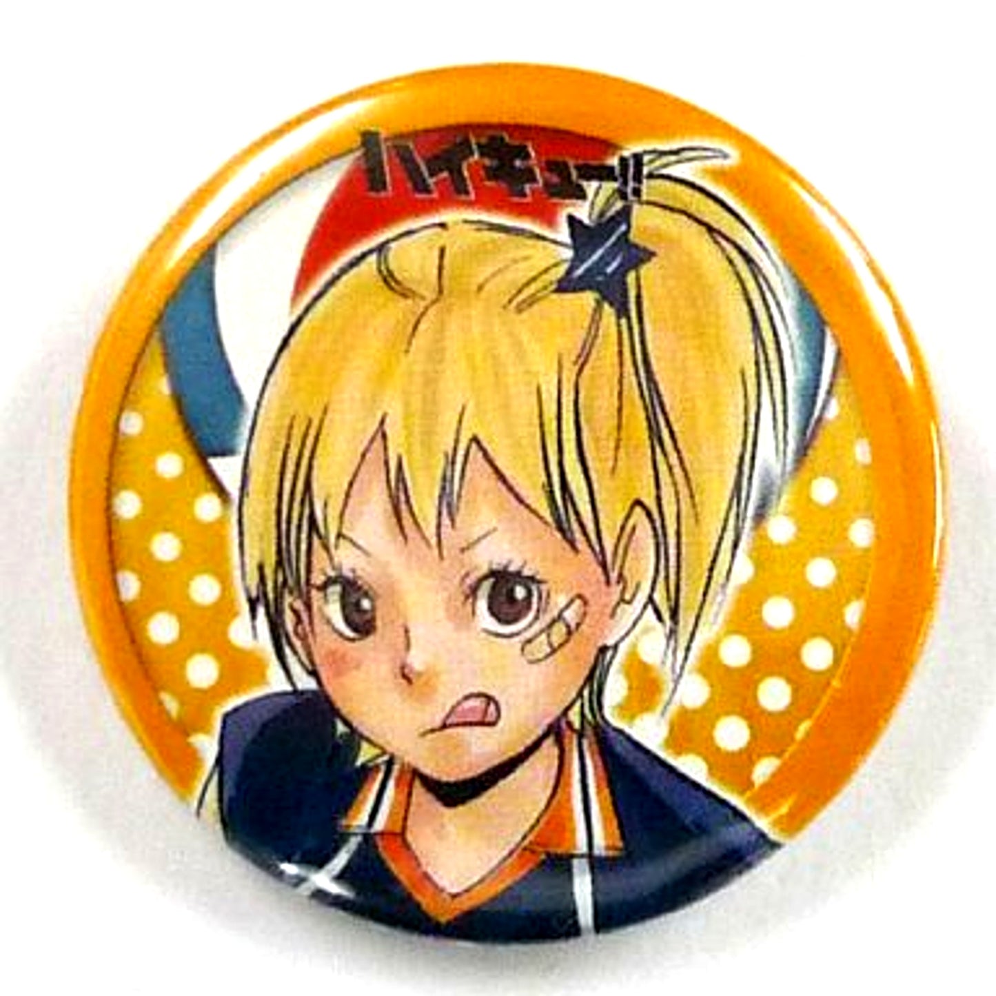Hitoka Yachi Haikyu!! x Mekke! Original Button Summer 2014 Fair Eligible Product Purchase Bonus [USED]