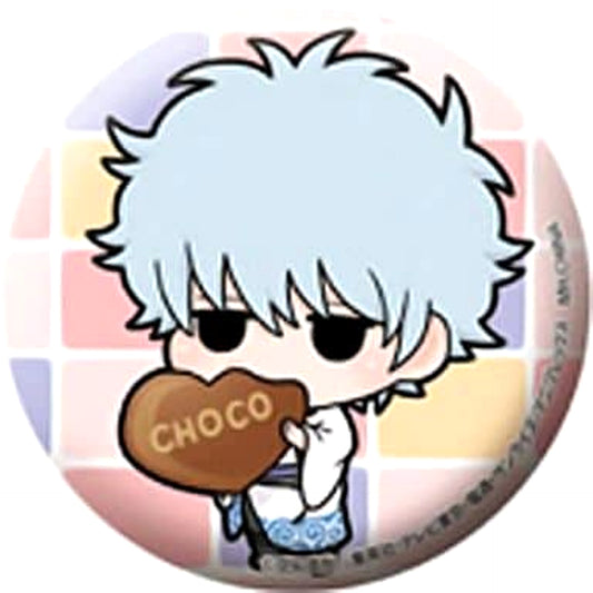 Gintama Gintoki Sakata Chocolate Fortune Badge Yorozuya Calendar Fortune Telling Edition Buttons [USED]