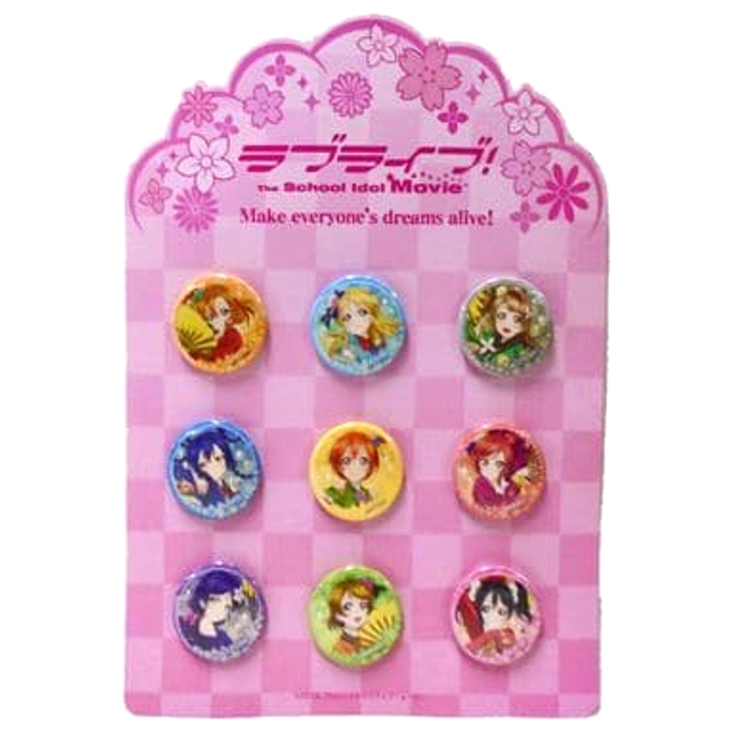 M's Love Live! The School Idol Movie Set of 9 Button Set [USED]