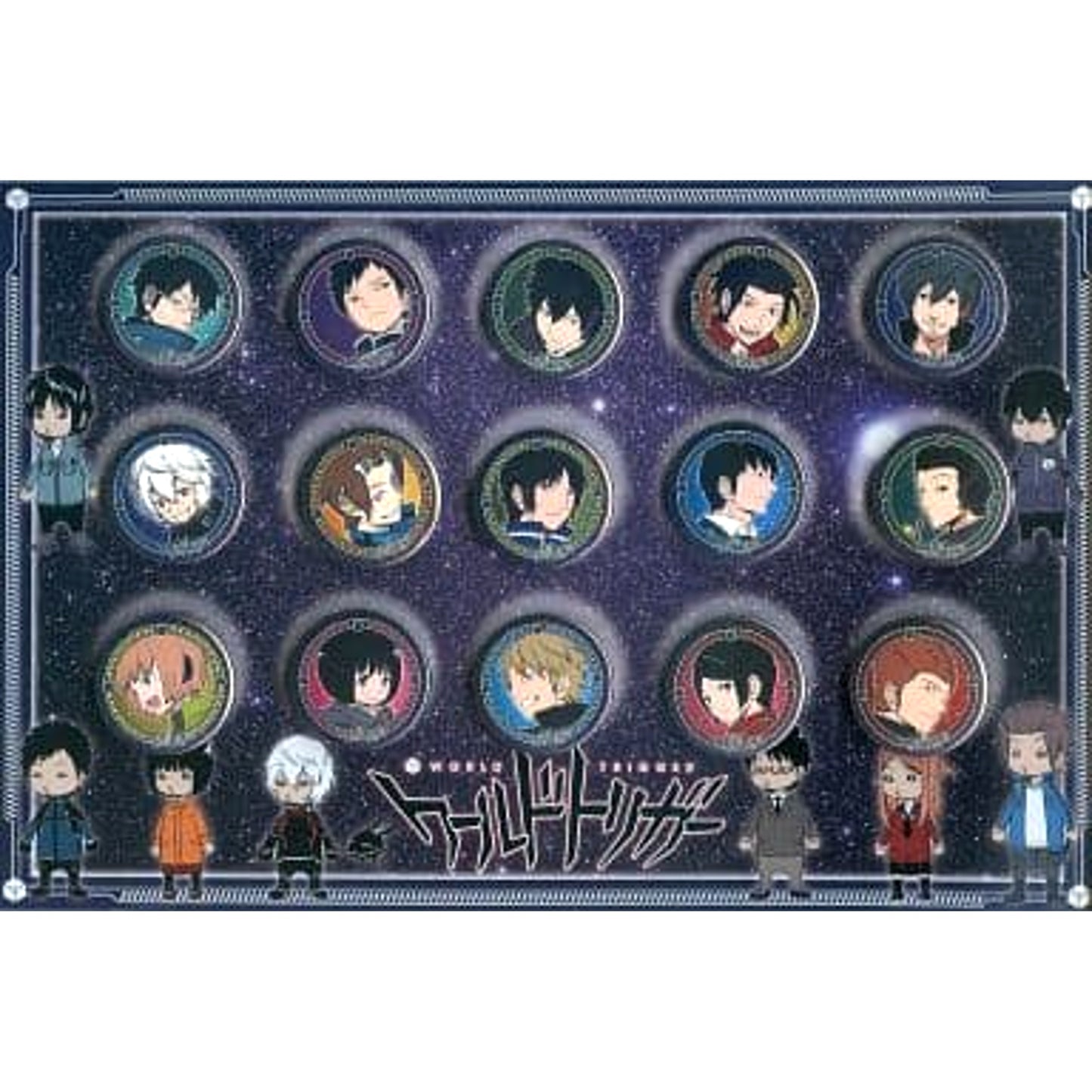World Trigger Yuma Kuga & Others Can Badge Set Set of 15 Buttons [USED]