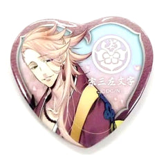 Touken Ranbu ONLINE Souza Samonji Heart Can Badge Collection 3 Buttons [USED]