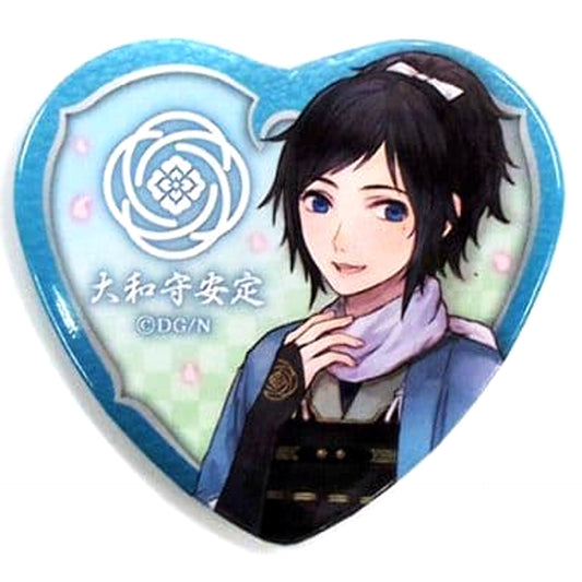 Touken Ranbu ONLINE Yamatonokami Yasusada Heart Can Badge Collection Two Buttons [USED]