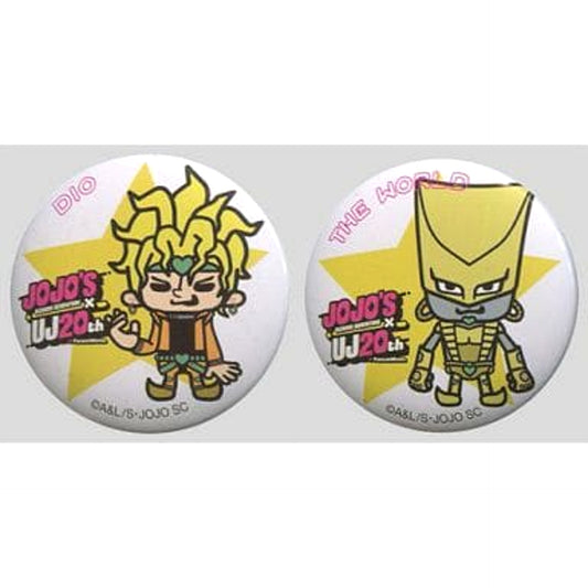JoJo's Bizarre Adventure Part 3: Stardust Crusaders DIO The World Can Badge Set Ultra Jump July 2015 Deluxe Issue Exclusive Special Appendix Set of 2 Buttons [USED]