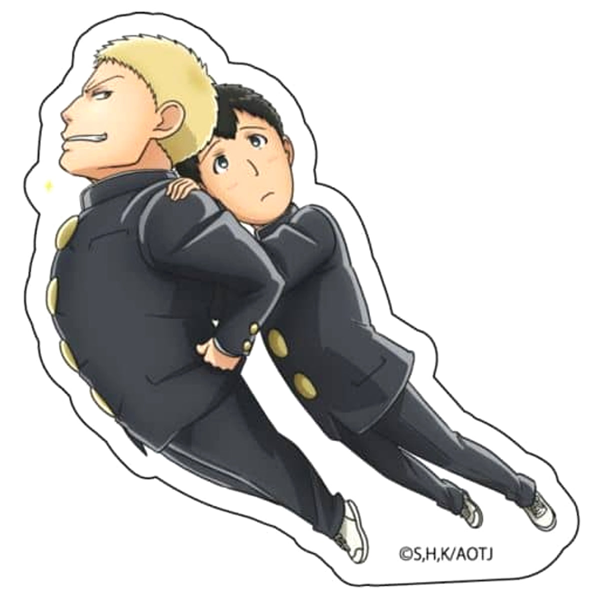Attack on Titan: Junior High Reiner Braun Bertolt Hoover Acrylic Badge Buttons [USED]