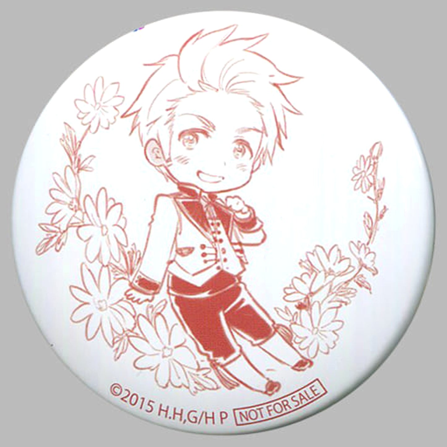 Hetalia The World Twinkle Denmark C Can Badge Anime Distribution Start Commemorative Campaign Fair Bonus Buttons [USED]