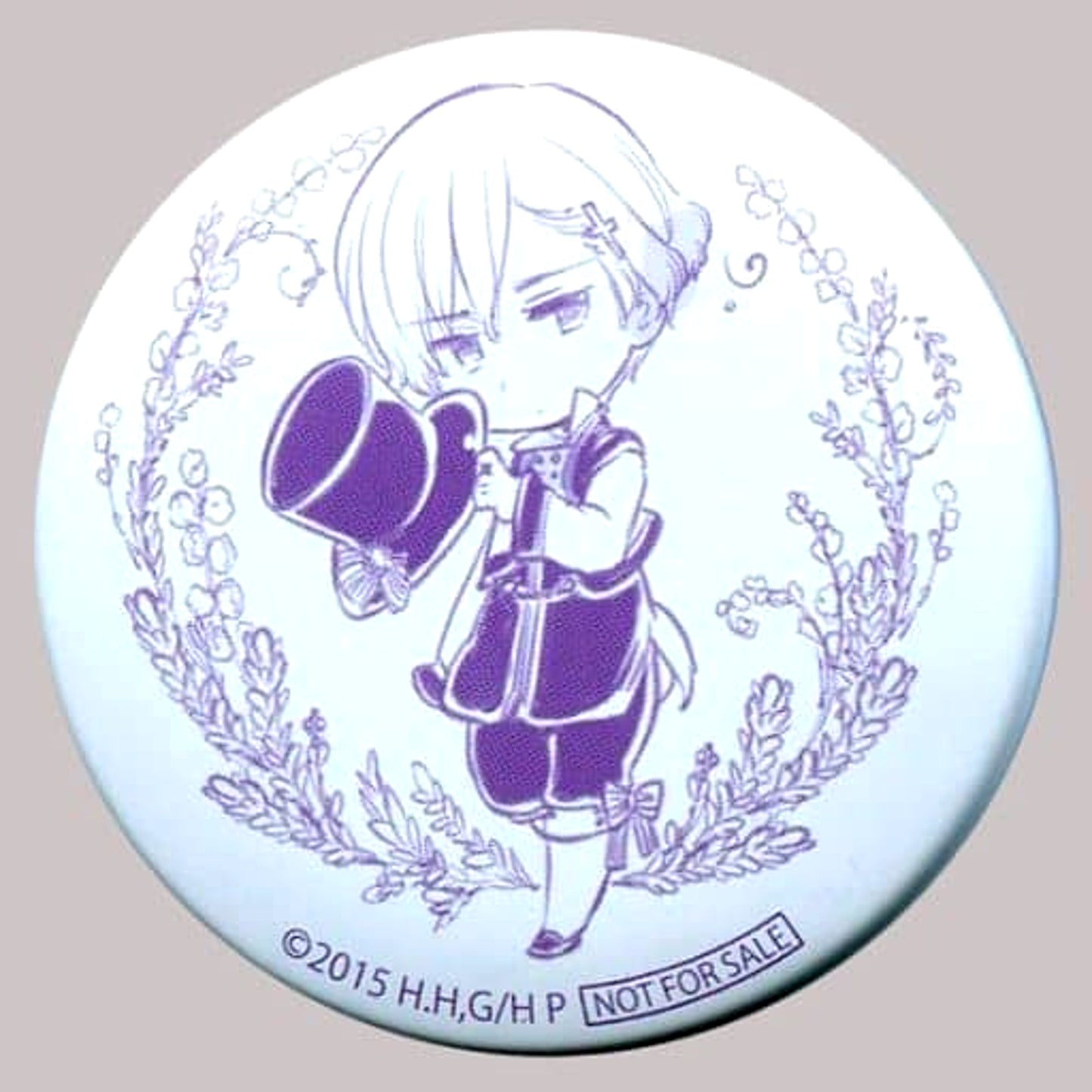 Hetalia The World Twinkle Norway D Can Badge Anime Distribution Start Commemorative Campaign Fair Bonus Buttons [USED]