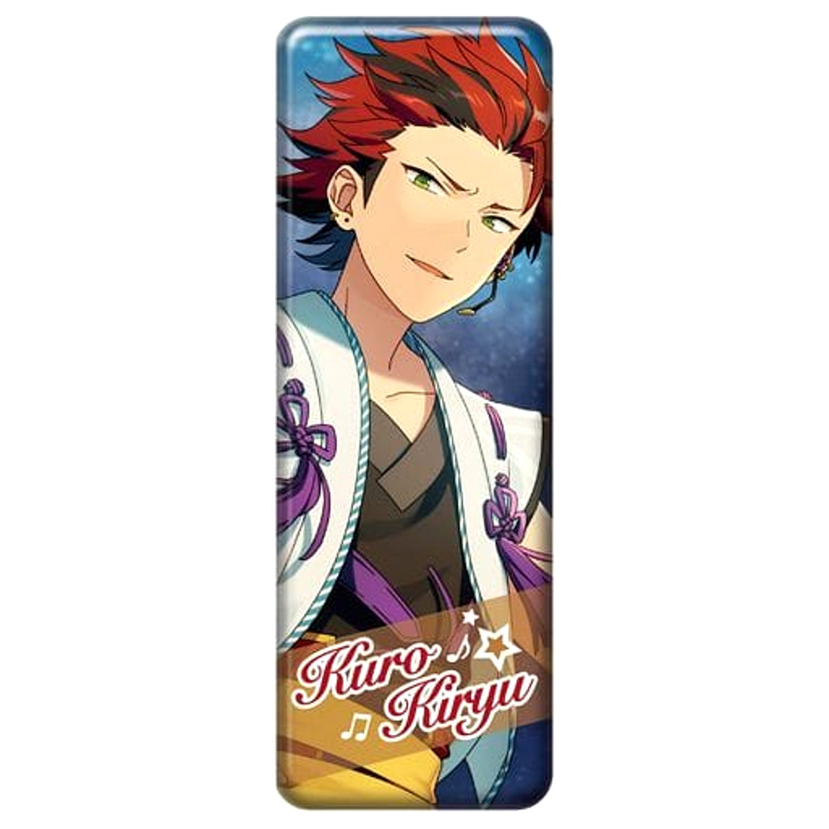 Ensemble Stars! Kuro Kiryu Long Can Badge Collection 1 Buttons [USED]