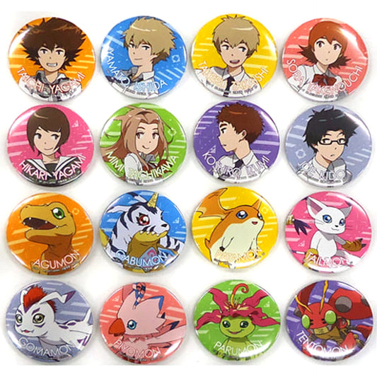 Digimon Adventure tri. Taichi Yagami & Others Can Badge All 16 Types Set Buttons [USED]