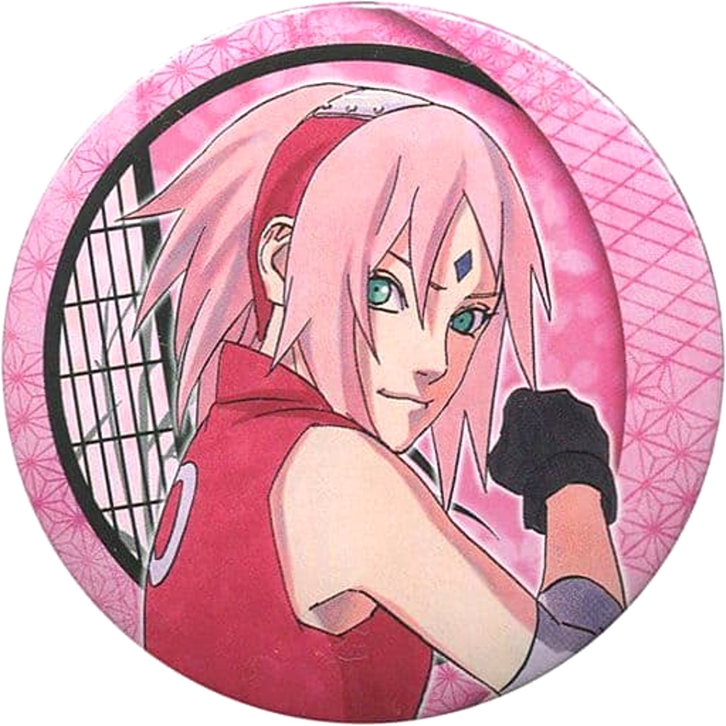 Naruto Sakura Haruno Collection Can Badge Serialization Completion Memorial Masashi Kishimoto Naruto Exhibition Exclusive Buttons [USED]