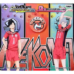 Haikyu!! Kuroo Haibane Nekoma Ichiban Kuji Let's Go Tokyo!! Can Badge Set Prize G Buttons [USED]